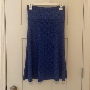 Blue Azure Lularoe Skirt